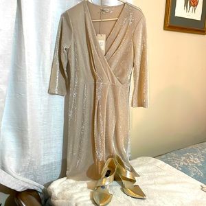 Ready to party dress and shoes made in Italy new drees